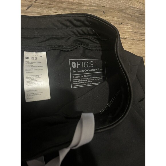 Figs Scrub Pants Womens S Small Black Zamora Jogger Stretch Medical Uniform Work - Picture 5 of 11